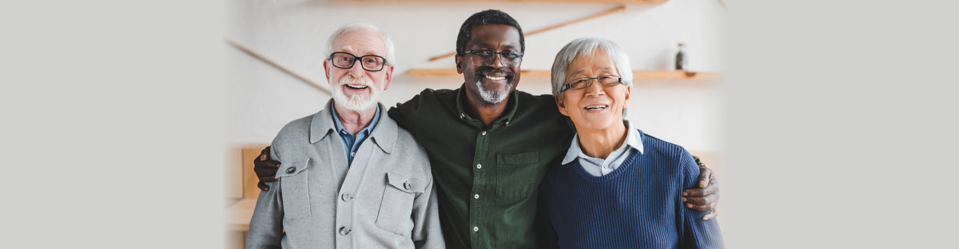 3 seniors smiling